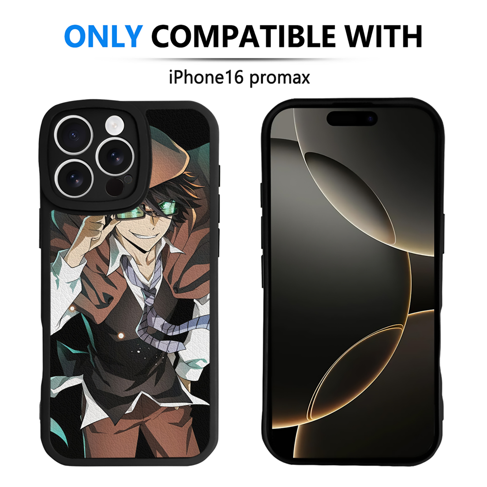 （画像用） 文豪ストレイドッグス Bungo Stray Dogs 【iPhone 16シリーズ対応】シリコンスマホケース（レザー調） 材質：シリコン